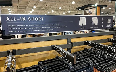 Retail header graphics