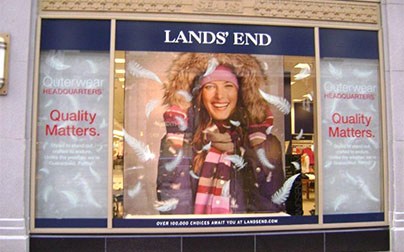 Lands End storefront display